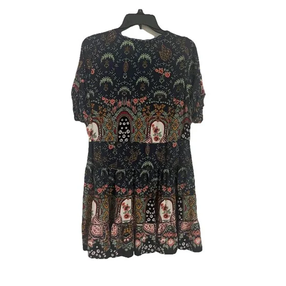 Urban Mangoz Dress Size Small Boho Peasant Casual Paisley - Picture 3 of 7